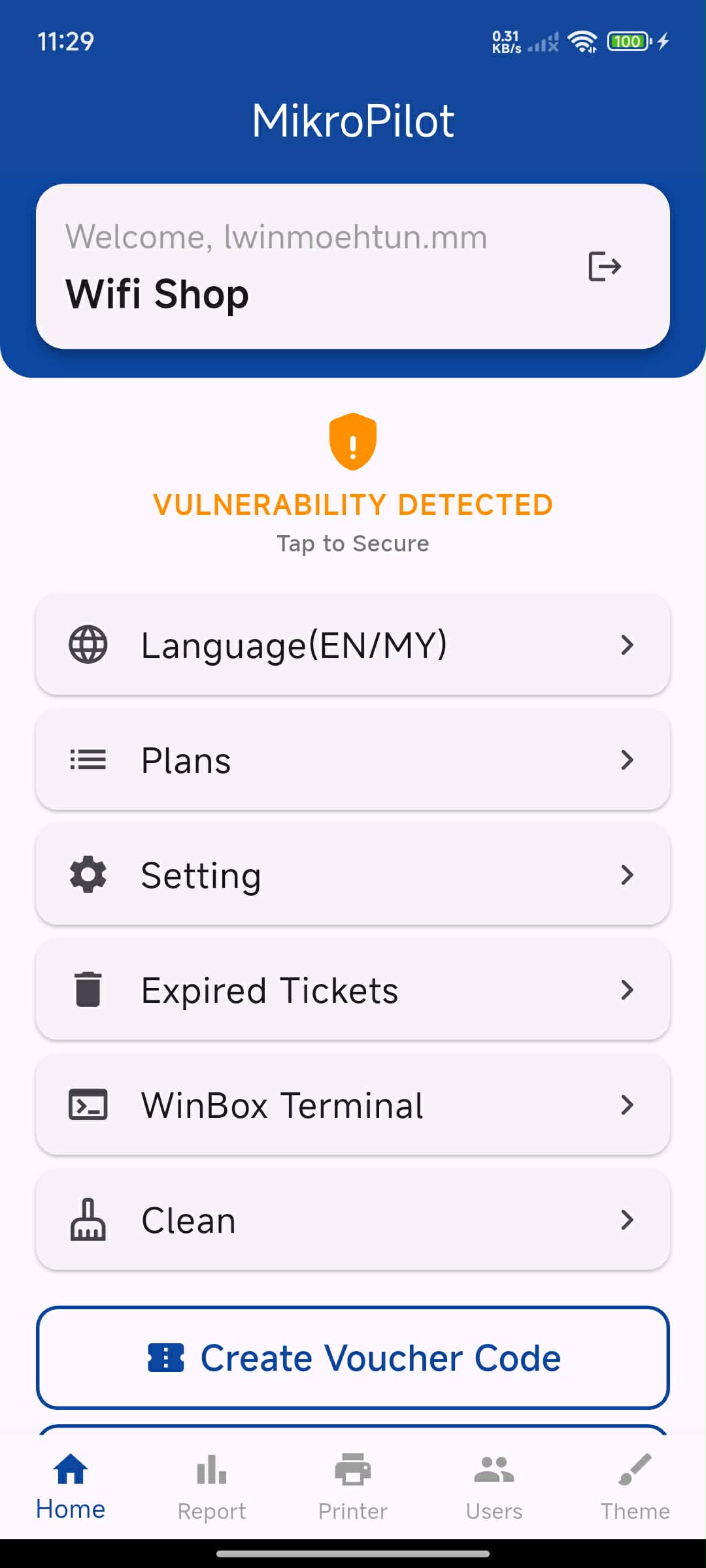 MikroPilot app screenshot